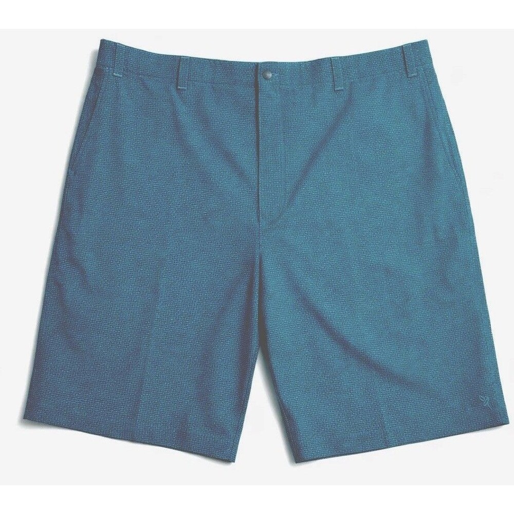 Callaway Golf Shorts Men 52B Blue Teal Performance Stretch Flat Front